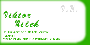 viktor milch business card
